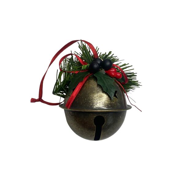 Potpourri Press Decorative Bell Christmas Ornament Decor Handcrafted 3.5" Tall - Picture 3 of 4